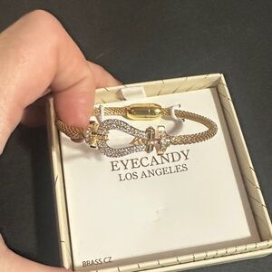 Eye candy brass cuff bracket